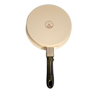 Nouveau Princess House 8" Skillet Cream Ceramic Detachable Handle France MCM